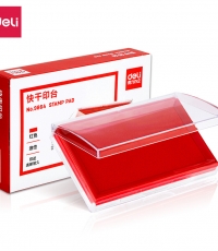 得力9864快干印臺137*88*25mm紅*12