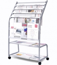 得力9304報刊架海量型(銀)