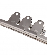 得力9532-2#山形鐵票夾102mm袋裝(3只包)*6