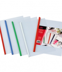 得力5532抽桿夾(白)14mm*5只/包