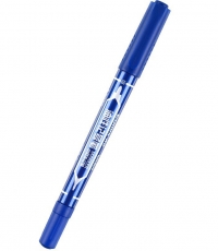 齊心MK804小雙頭記號筆0.5-2mm藍*12
