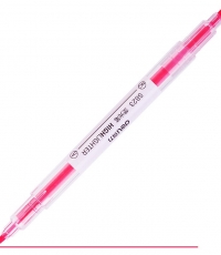 得力S623雙頭熒光筆(紅)*12