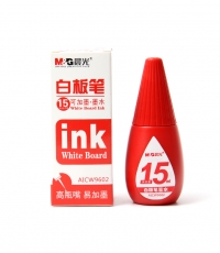 晨光15ml白板筆可加墨墨水AICW9602紅*20