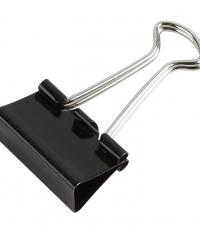 齊心B3605黑色長尾票夾51mm*12只/盒*10