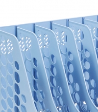 齊心B2176六格資料架藍(lán)*12