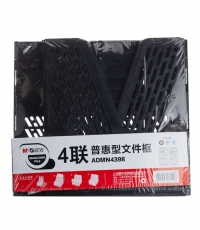 晨光普惠型四聯文件框（黑）ADMN4398