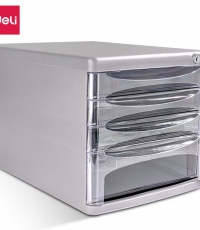 得力9794四層文件柜(灰)