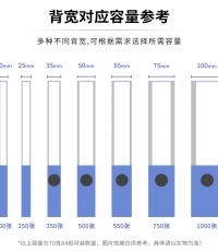 得力5681檔案盒25mm(藍)