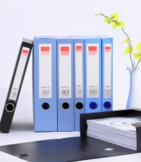 齊心A1248超省錢PP檔案盒A4 35mm藍(lán)*18