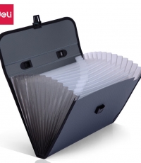 得力5555風琴包(灰)