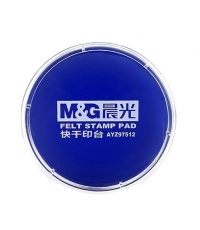 晨光快干印臺(透明圓)藍AYZ97512