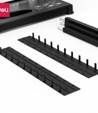 得力3831-10孔裝訂夾條300*20mm*100支