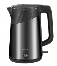 齊心LC-204雙層全鋼防燙電熱水壺 灰色 1.7L