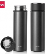 得力LL601-BWE商務保溫杯（500ml）(白)