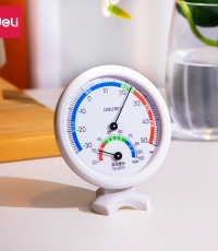 得力9012室內(nèi)溫濕度計(jì)(白)