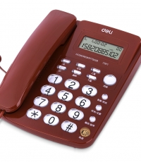 得力787電話機(紅)