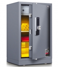 得力3646A電子密碼保管箱H795(淺灰)