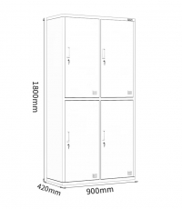四門更衣柜L850*W430*H1800cm（0.4mm）