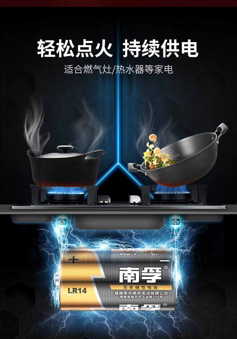 南孚LR14-2B 2號電池2pcs *12