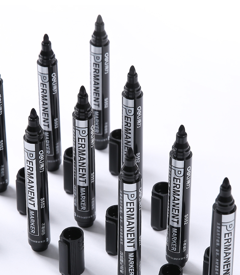 得力（deli） 可加墨水記號筆/物流大頭筆/簽到筆 S632記號筆墨水(黑)單瓶裝